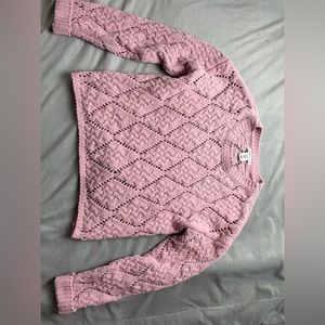 NEW Women’s Crochet Pink Sweater